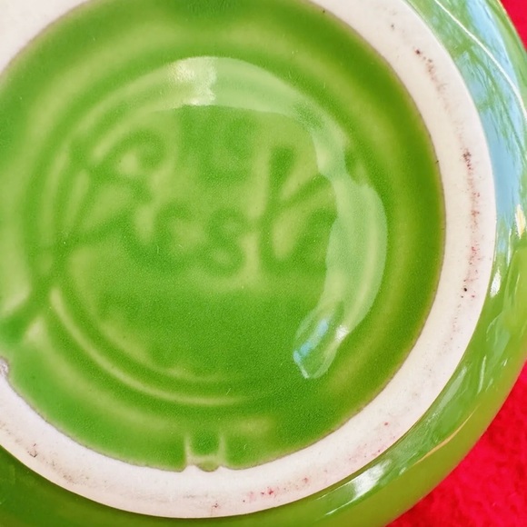 FIESTA Sugar & Creamer Tray Set Shamrock Green Cobalt Blue NO LID Homer Laughlin - Picture 6 of 12